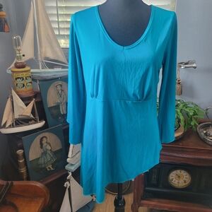 Antthony Teal Women's Tunic Top